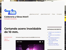 Tablet Screenshot of caldereriayobrasmotril.com